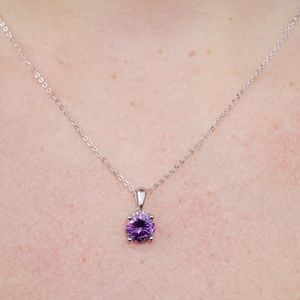 J&LBIJOUX Jewelry - S925 February (amethyst) birthstone necklace J&LBIJOUX Jewelry - S925 February (amethyst) birthstone necklace